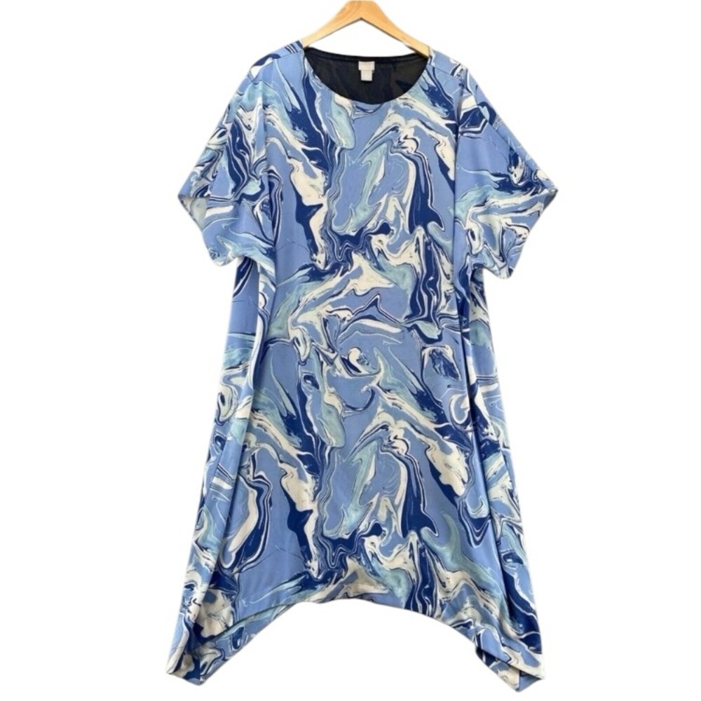 Chico's Blue/White Swirly Dress